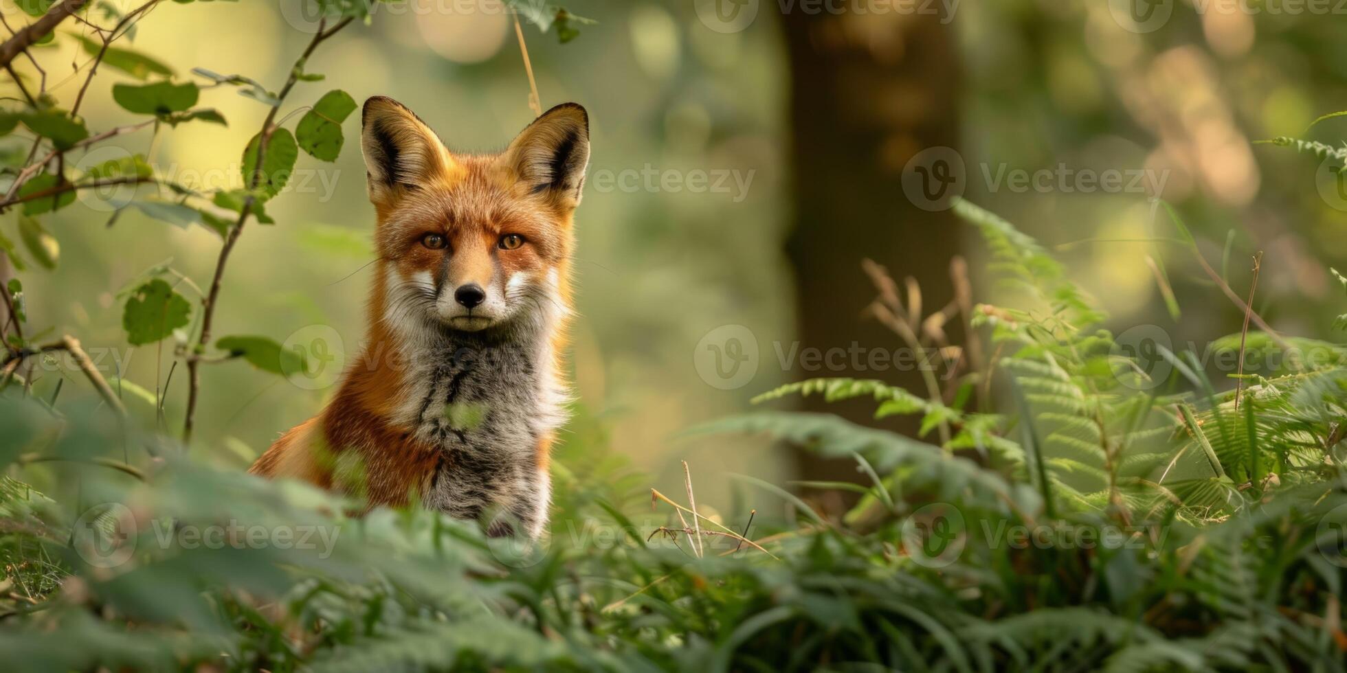 renard dans la forêt photo