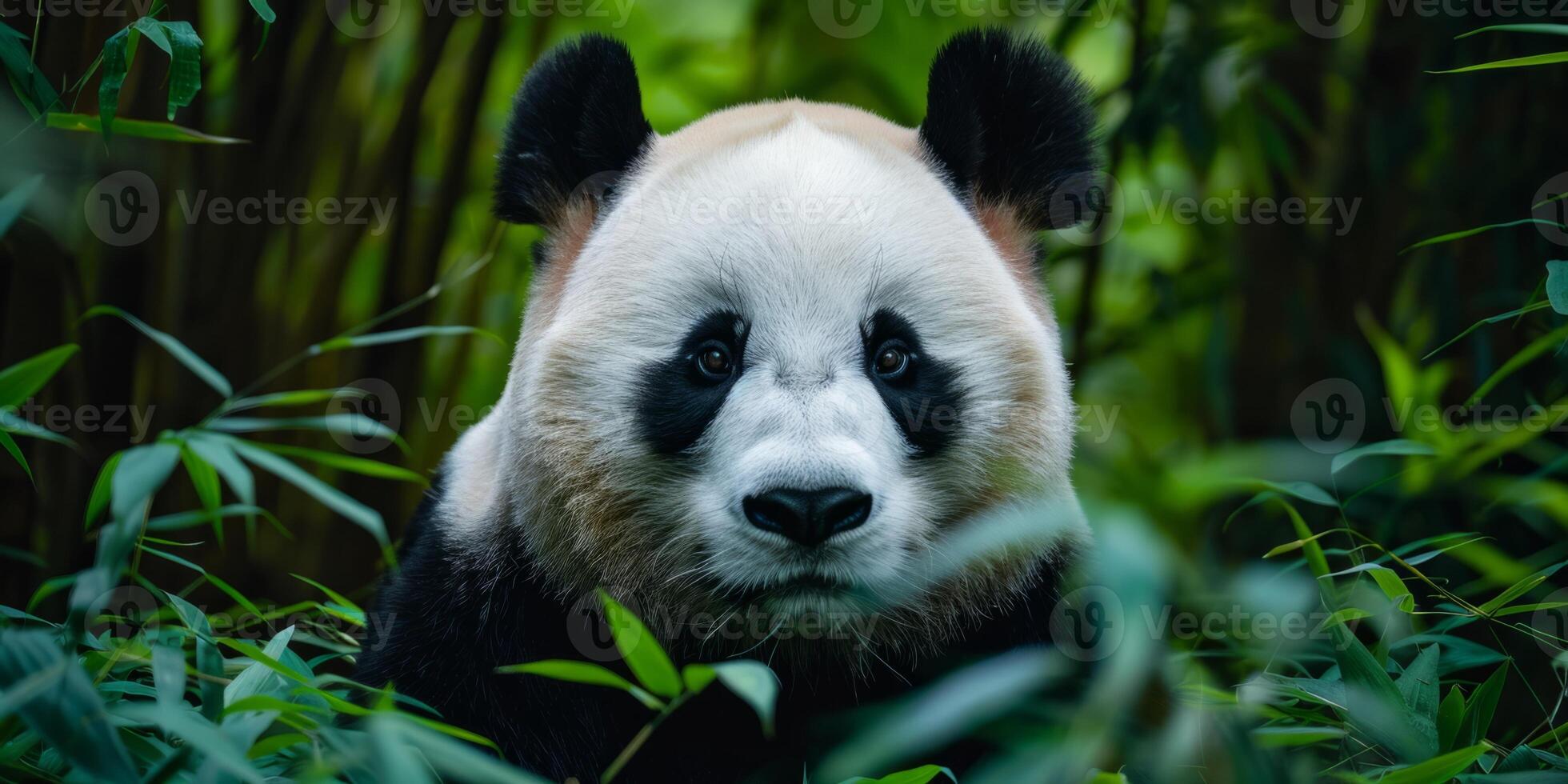 Panda dans le forêt sauvage la nature photo