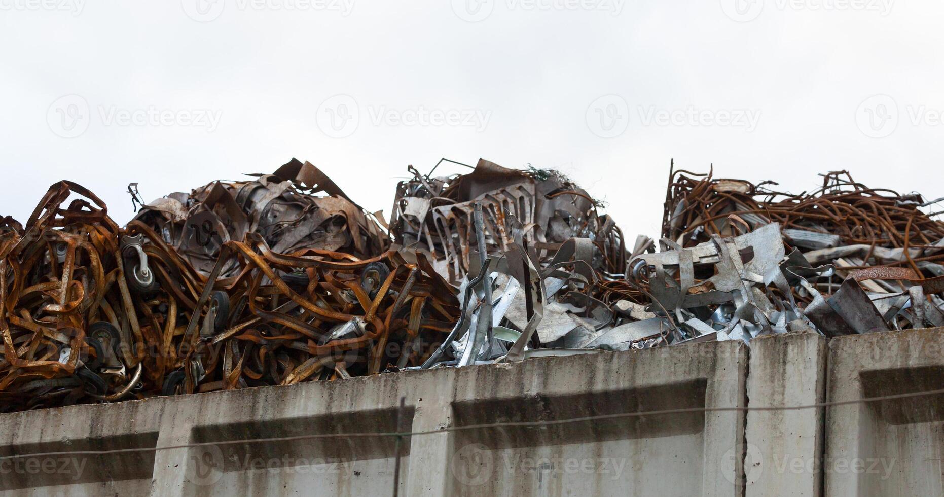 ferraille métal pour industriel recyclage. photo
