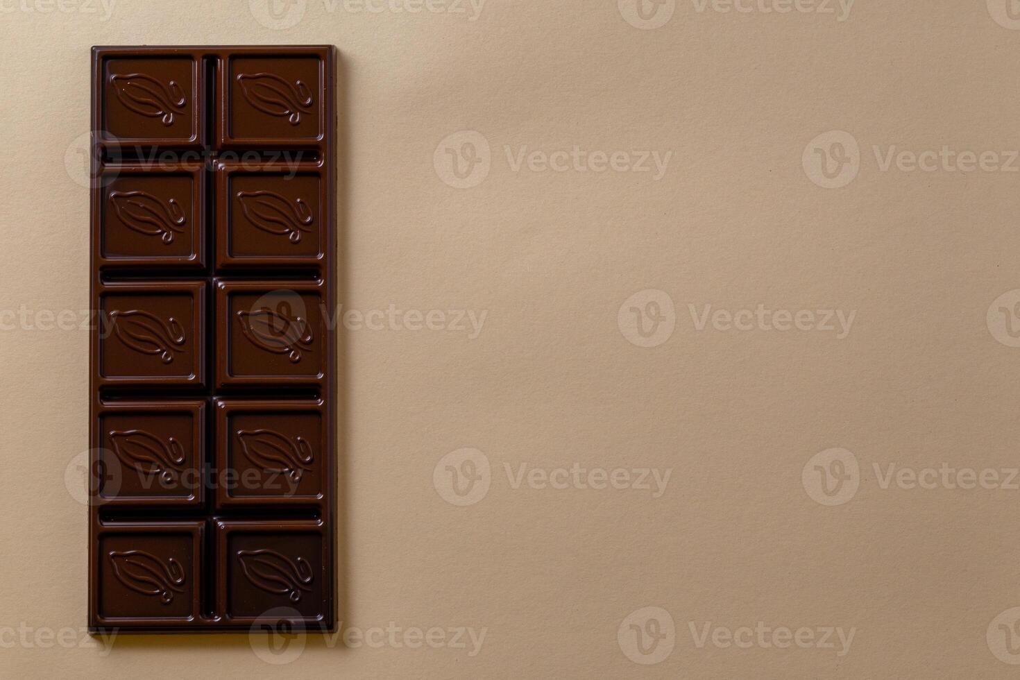 Chocolat bar pièces. Contexte avec Chocolat. sucré nourriture photo concept.