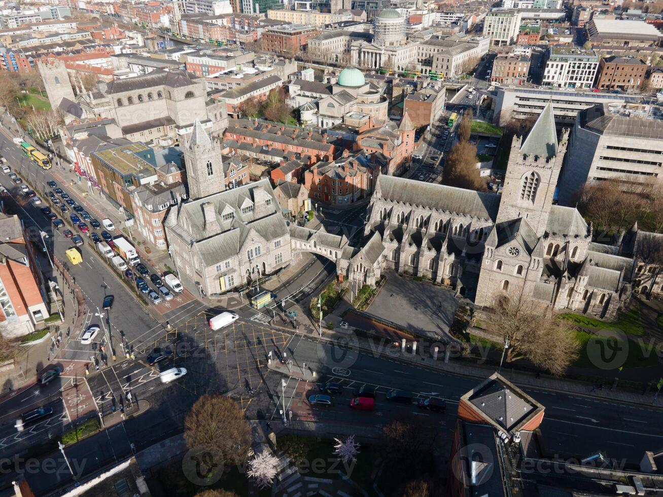 Christ église cathédrale dans Dublin, Irlande par drone photo