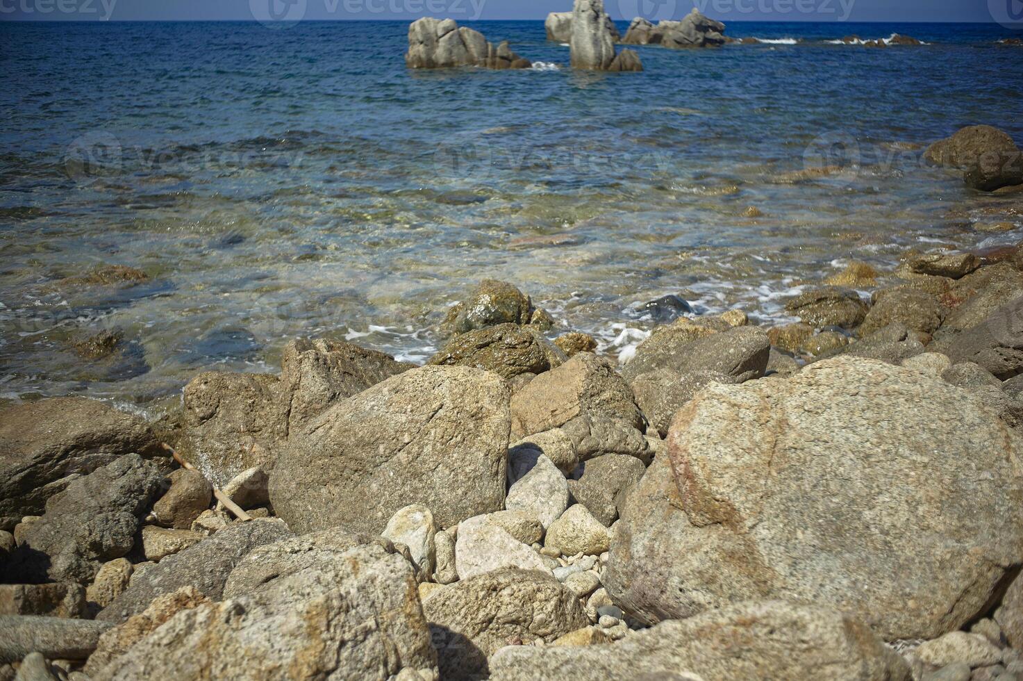 falaise typique du sud de la Sardaigne photo