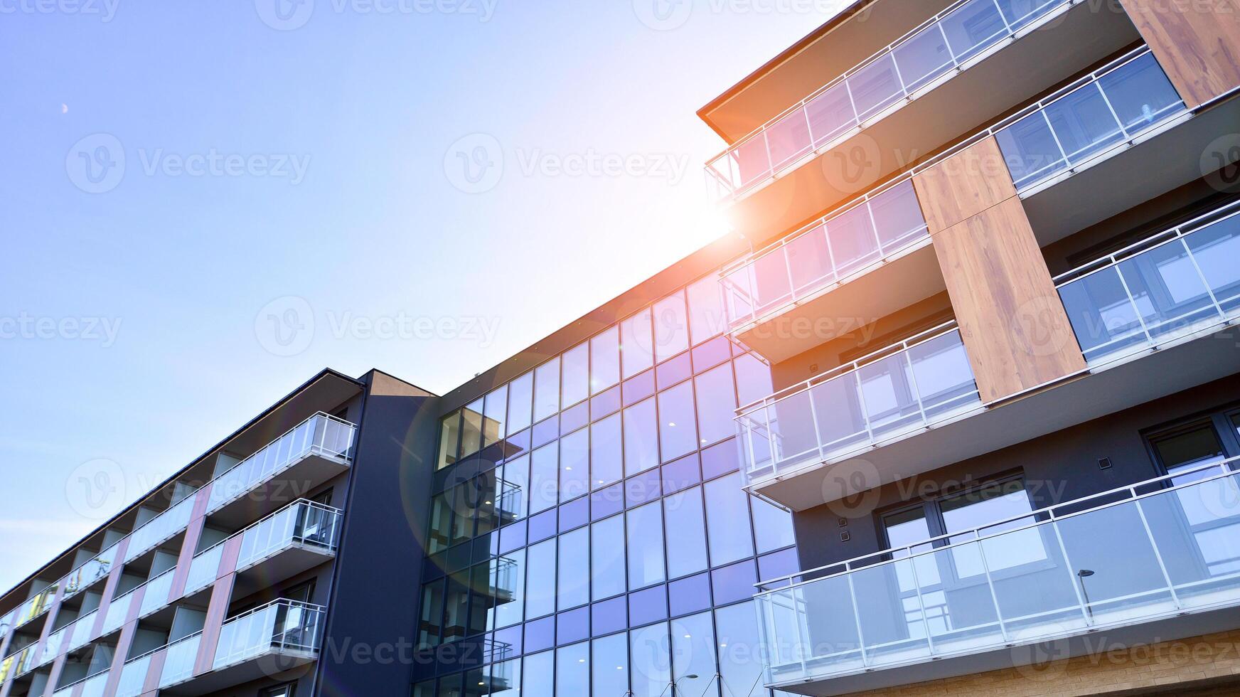 moderne architecture de Urbain Résidentiel appartement bâtiment. appartement bâtiment extérieur, Résidentiel maison façade. photo