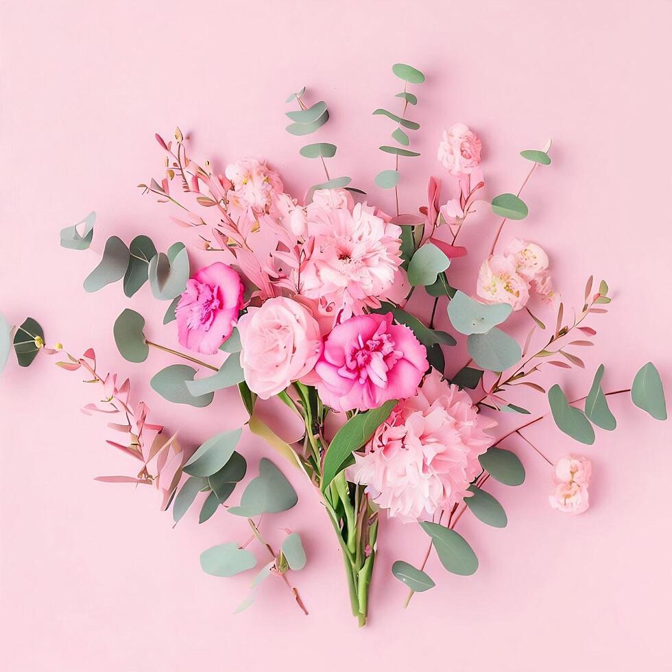 coloré fleurs et magnifique floral bannière image pour de la mère jour, aux femmes jour, fleur fleurir, romantique, mariage et la Saint-Valentin journée photo