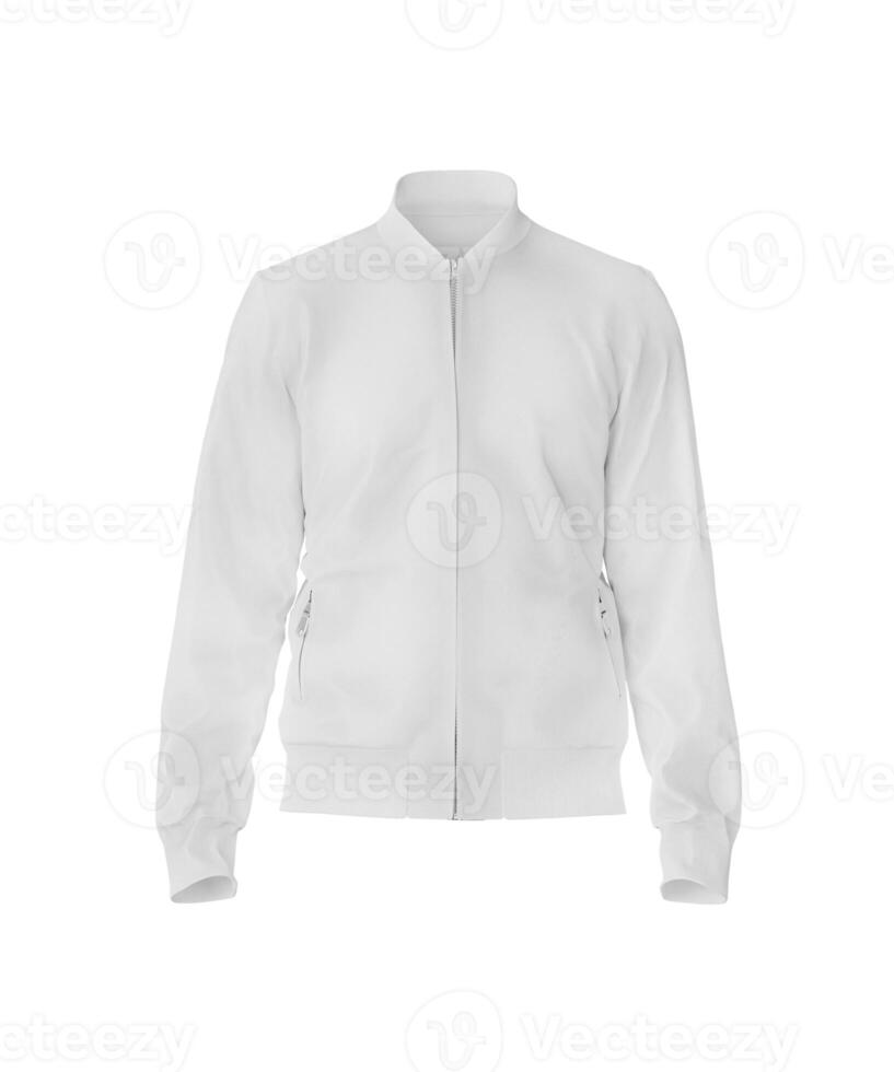 veste de face vue sur blanc Contexte photo