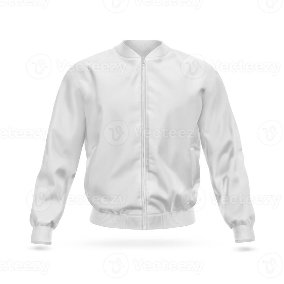 veste de face vue sur blanc Contexte photo