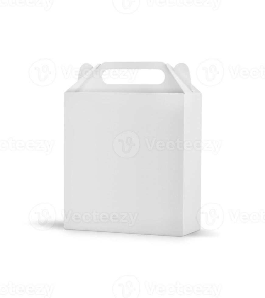 boîte sur fond blanc photo