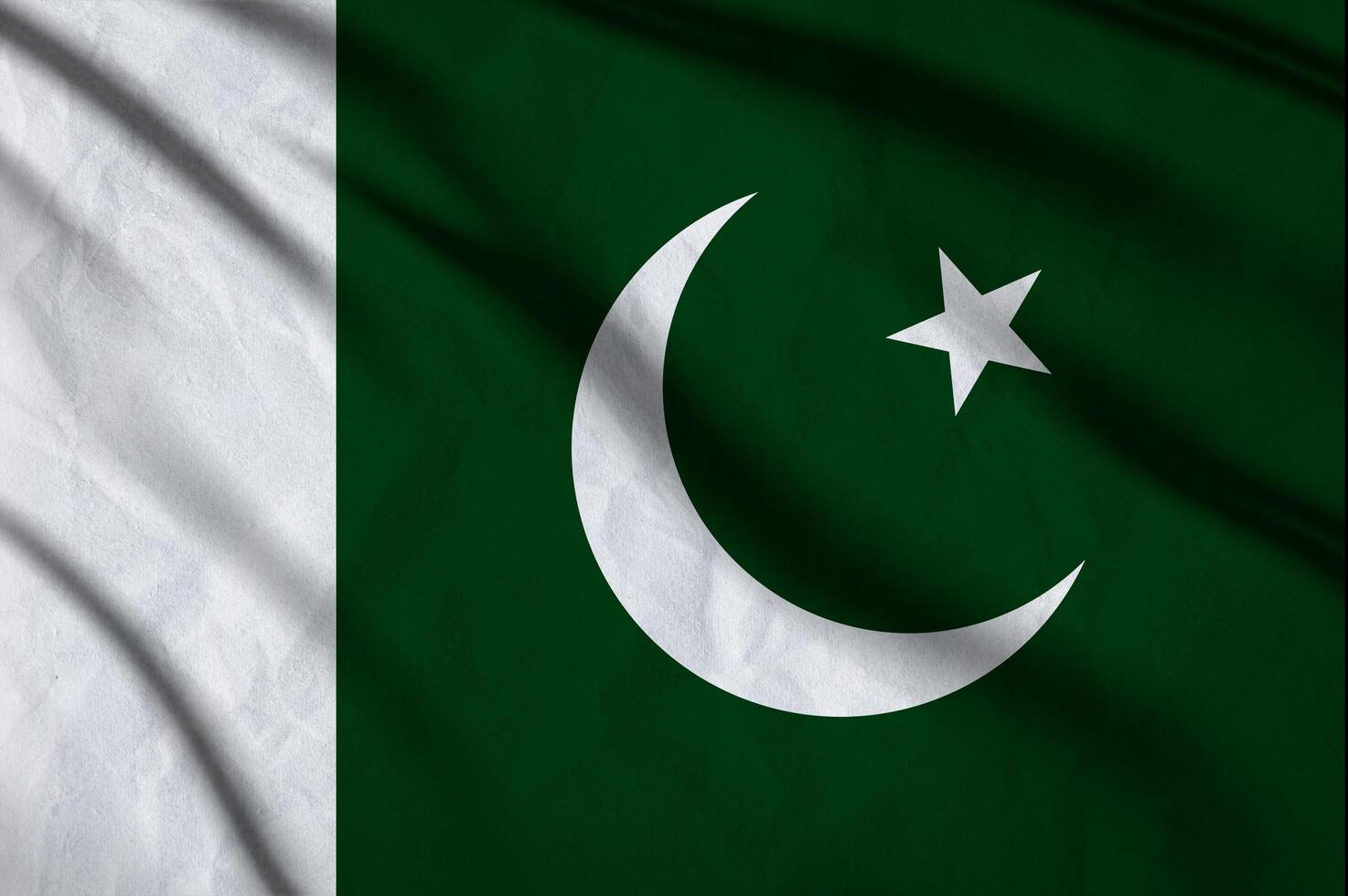 Pakistan drapeau sur le Contexte texture. photo