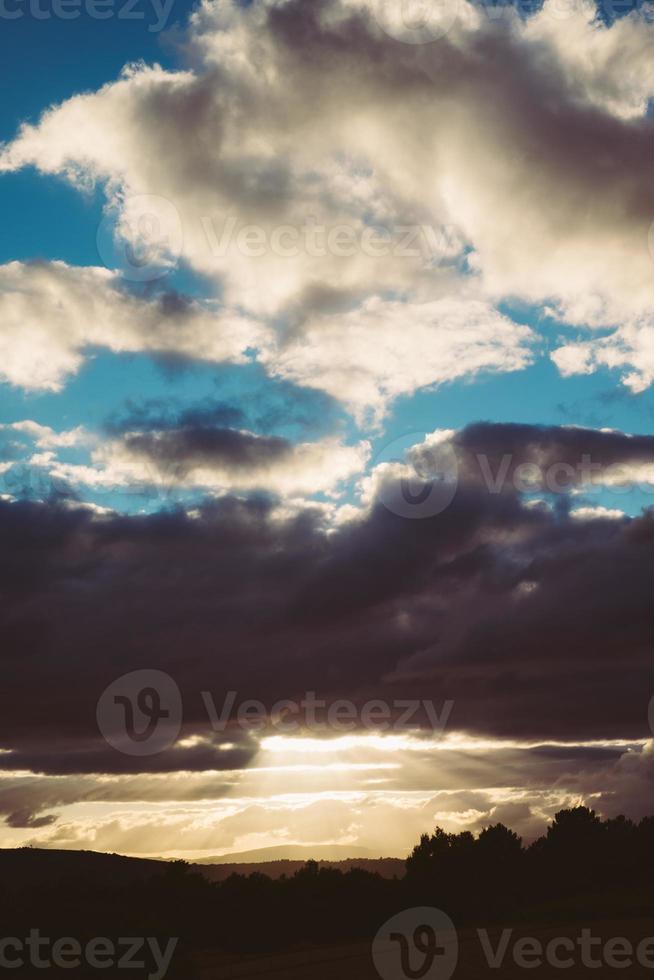 ciel avec des nuages photo