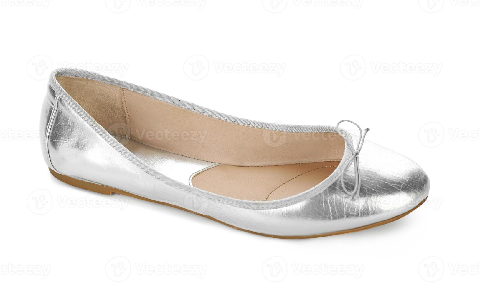 chaussure femme élégante sur fond blanc photo