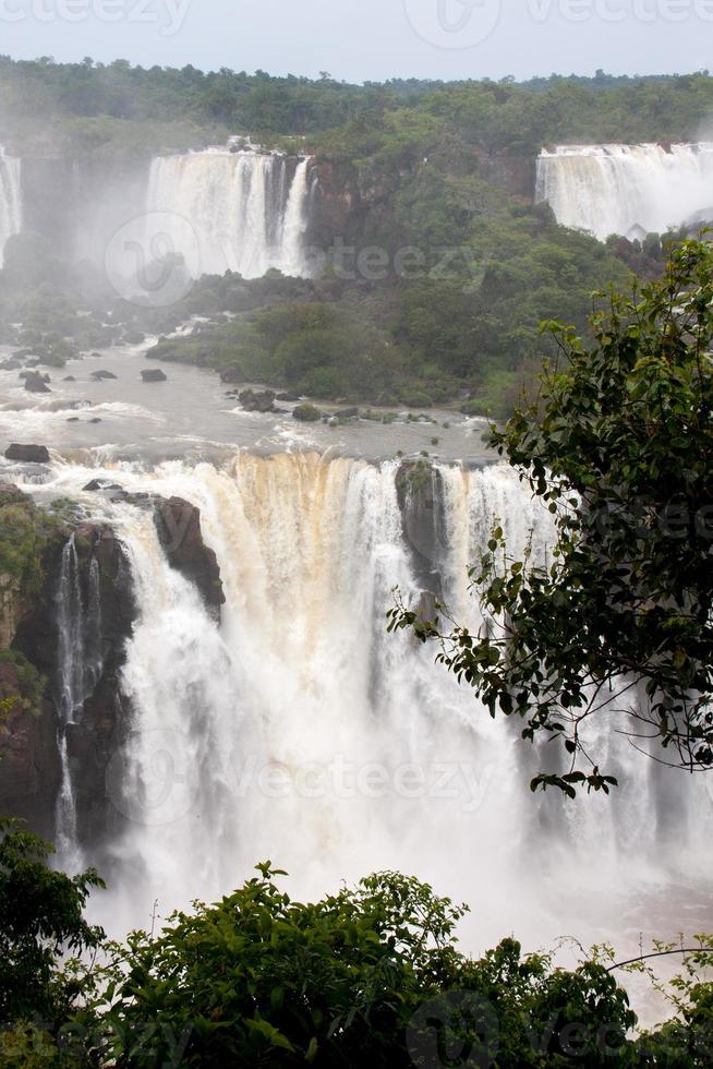 iguazu tombe à la frontière du Brésil et de l'Argentine photo