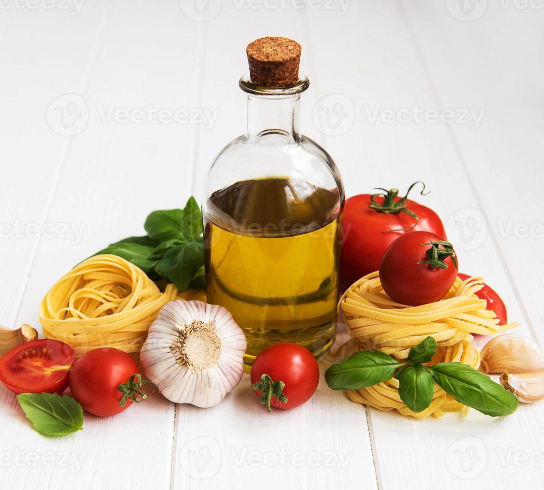 ingrédients de la cuisine italienne photo