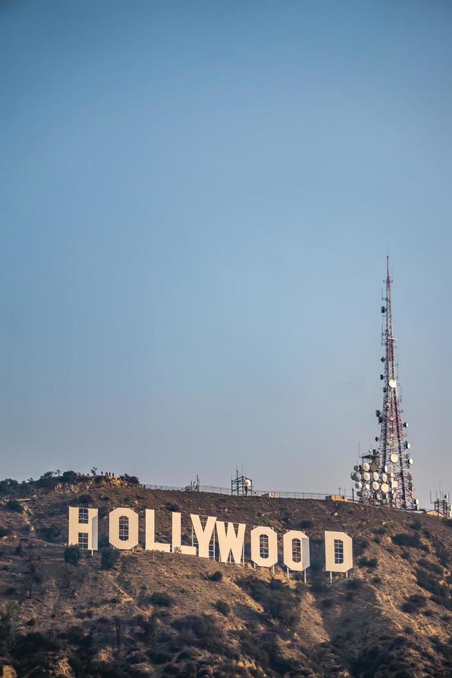 los angeles, ca, 2021 - vue sur le célèbre panneau hollywoodien photo