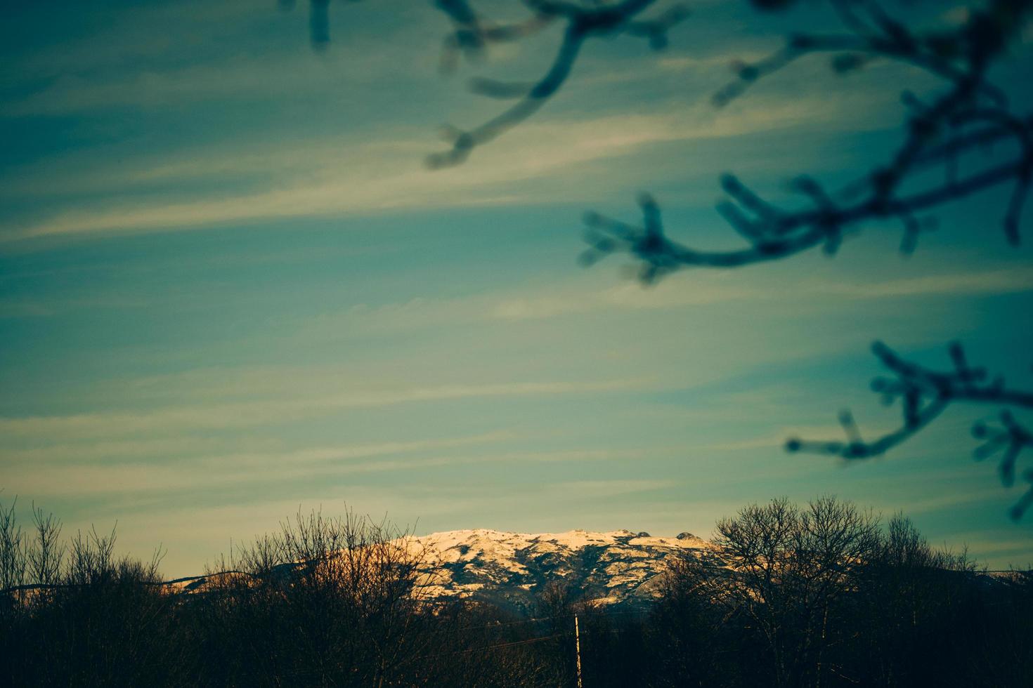 neige à la montagne photo