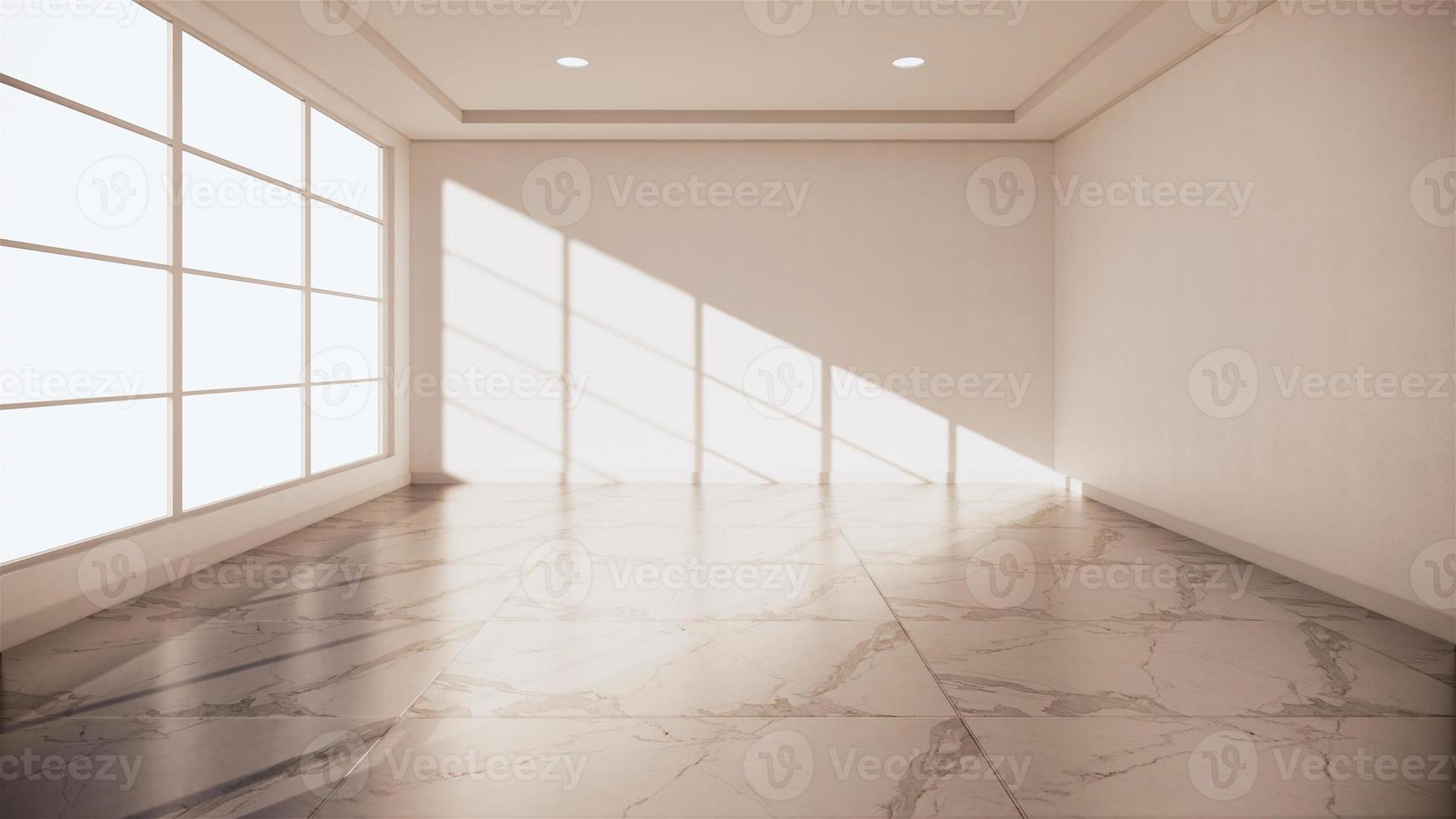 intérieur de la salle du sol en granit - salle vide du sol en granit en pierre naturelle.rendu 3d photo