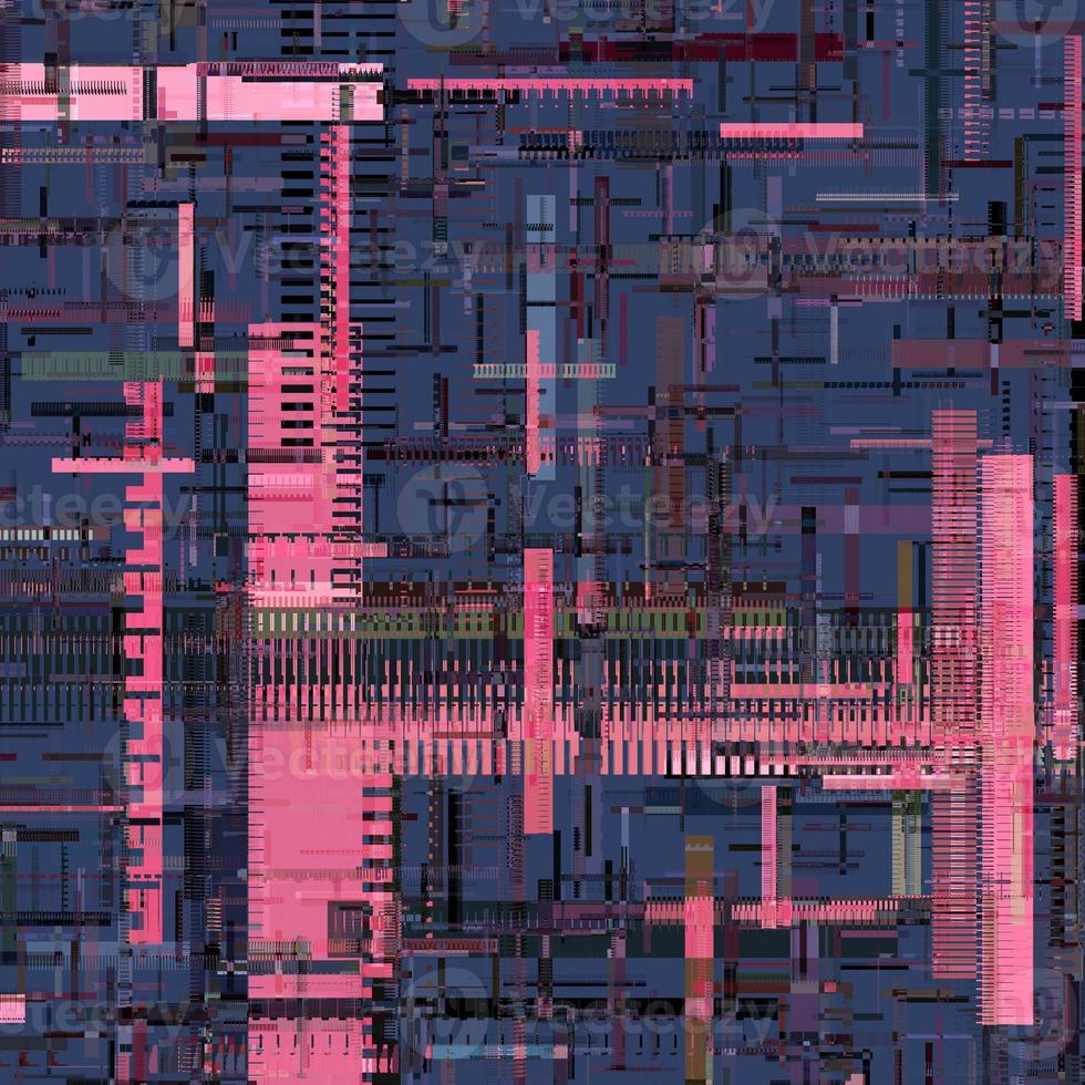 glitch unique signal texturé abstrait abstrait pixel glitch erreur photo