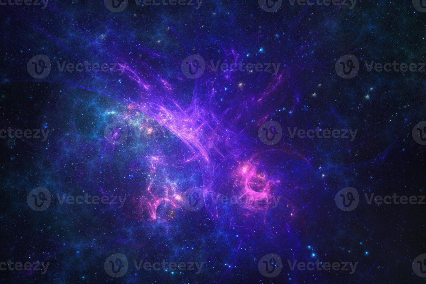 la nébuleuse bleu foncé scintille l'univers de l'étoile violette dans la galaxie horizontale de l'espace extra-atmosphérique sur l'espace. photo