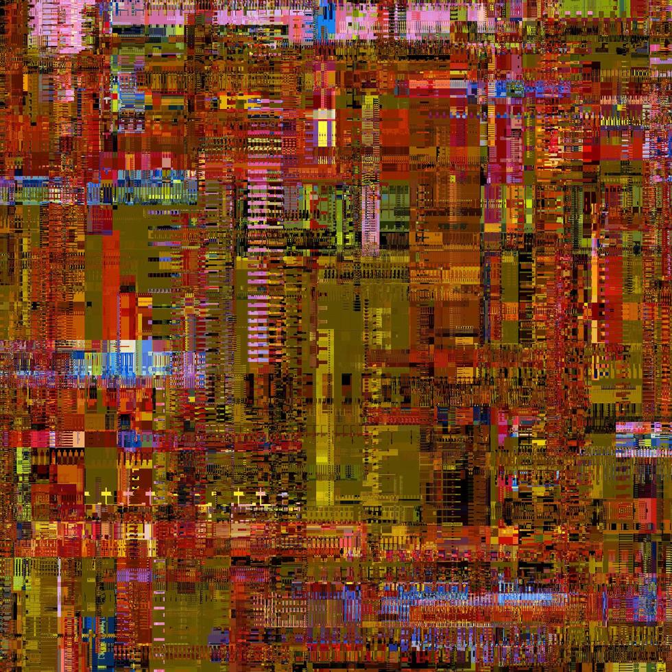 orange unique glitch texturé signal abstrait abstrait pixel glitch erreur photo