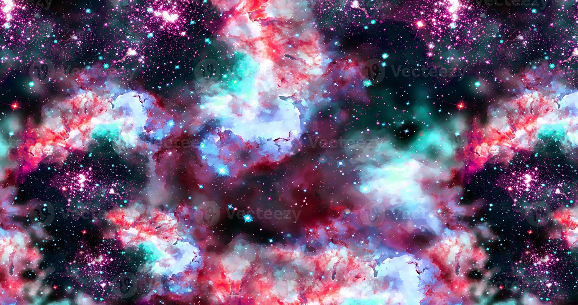 fond de galaxie abstrait avec des étoiles et des planètes avec des motifs colorés uniques de l'espace de lumière nocturne de l'univers photo
