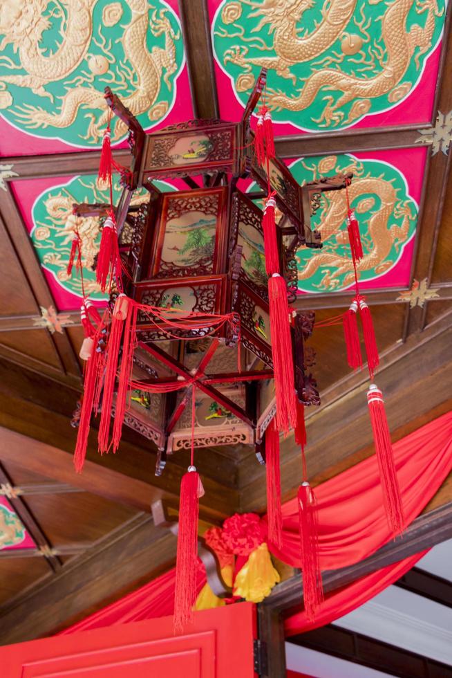 toit du temple de thean hou. art chinois coloré, architecture, décoration. photo
