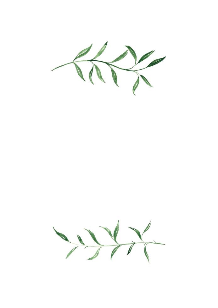 modèle de mariage avec fond abstrait. fond de vecteur avec feuille verte et fond blanc. fond créatif de feuille avec composition de feuille naturelle photo