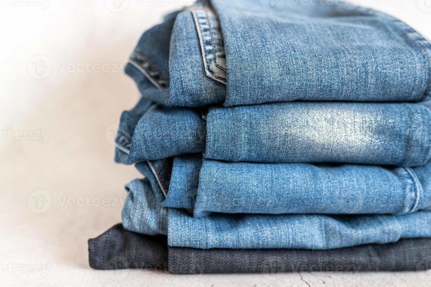 jeans stack pants denim stscked photo