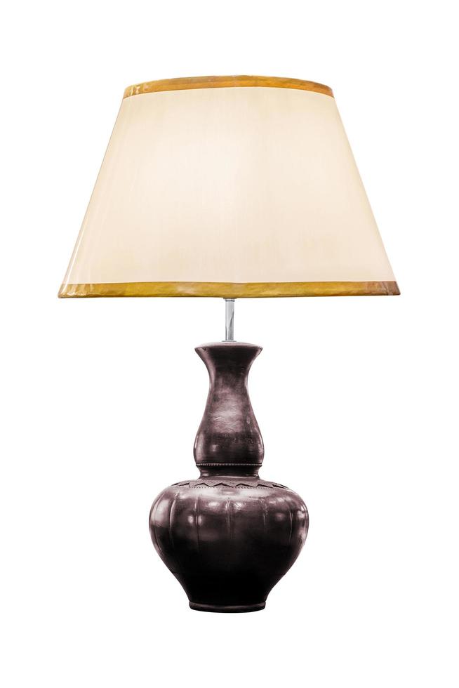 lampe de table isolée photo