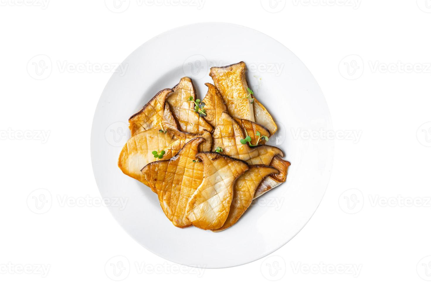 Frit Grill eryngii tranche pleurotes food background photo