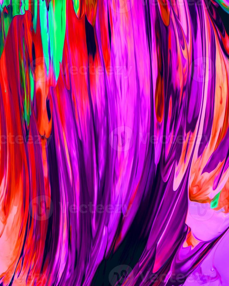 conception de fond de peinture à l'huile acrylique peinte fluide couleur liquide violet et rouge avec créativité et œuvres d'art modernes photo