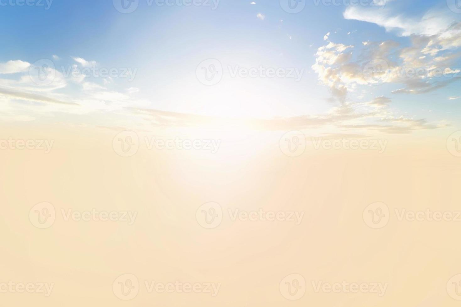 ciel bleu avec des nuages. jour de soleil avec un ciel bleu en arrière-plan du matin photo