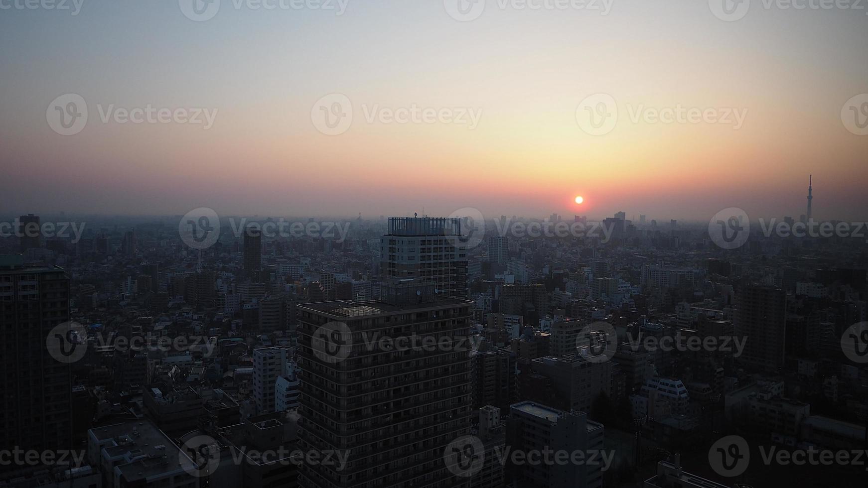 quartier d'ikebukuro. vue aérienne de la ville d'ikebukuro tokyo au japon. photo