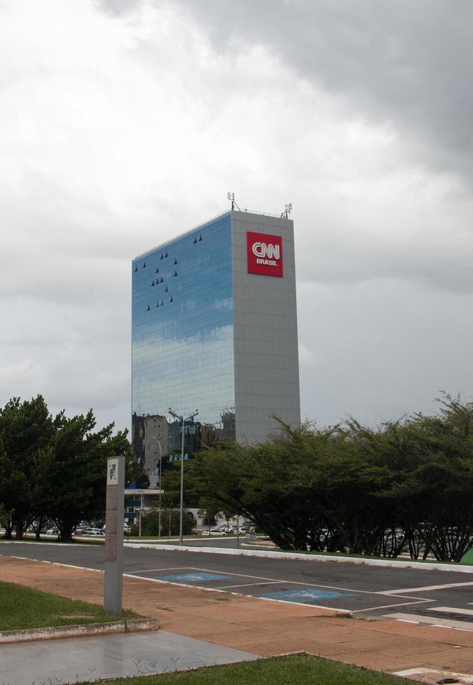 brasilia, df brésil, 25 novembre 2021 vue du bâtiment cnn dans la partie nord de brasilia photo