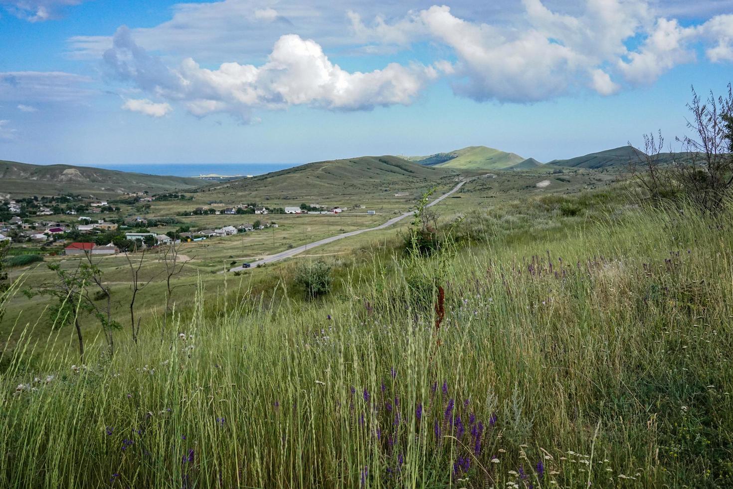 paysage avec vue sur la route photo