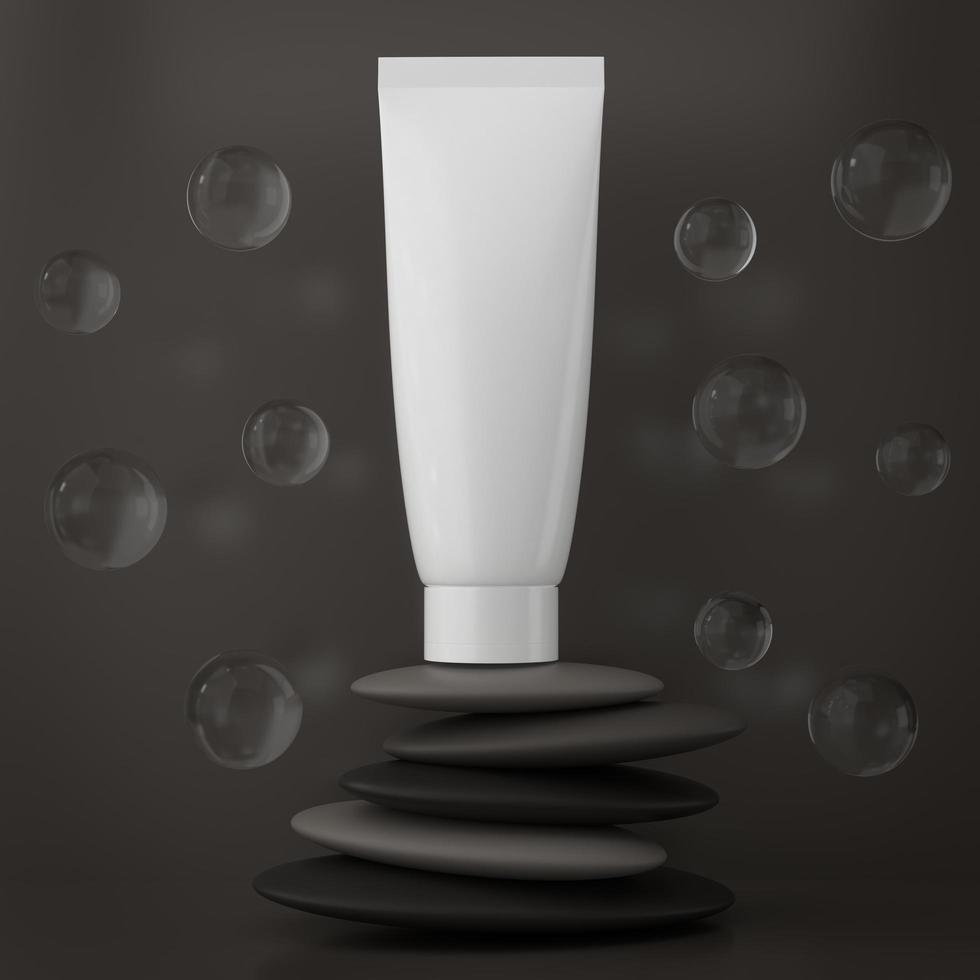 un tube souple pour appliquer des crèmes ou des cosmétiques. photo