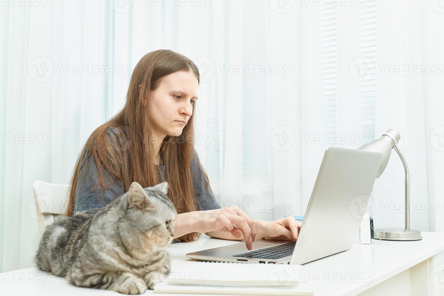 enseignement à distance pour les étudiants. quarantaine, auto-isolement, sociophobie, apprentissage en ligne photo