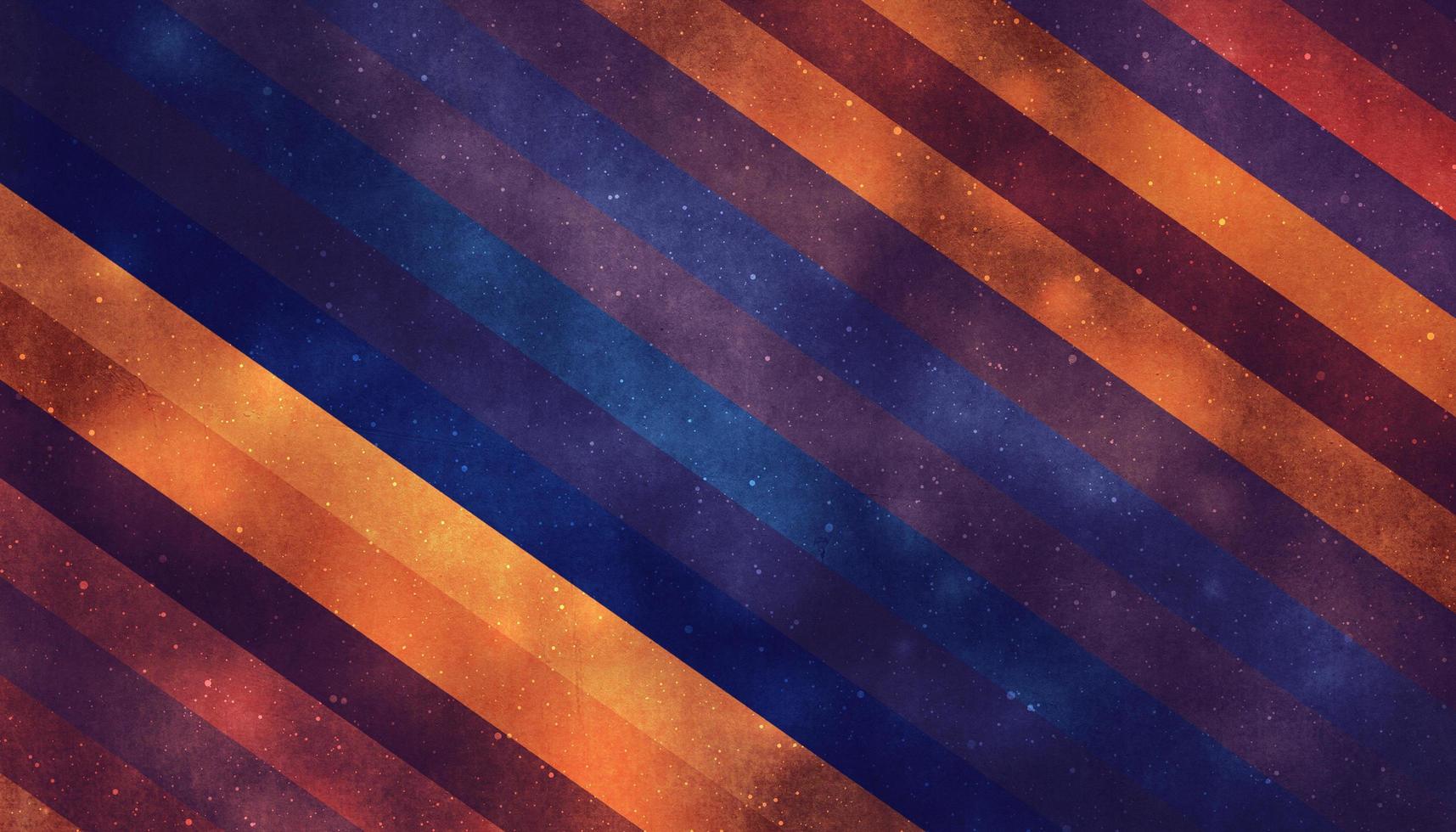 fond abstrait rayé vintage de couleur orange et bleu foncé et fond clair flou de mouvement et lignes diagonales dégradées photo