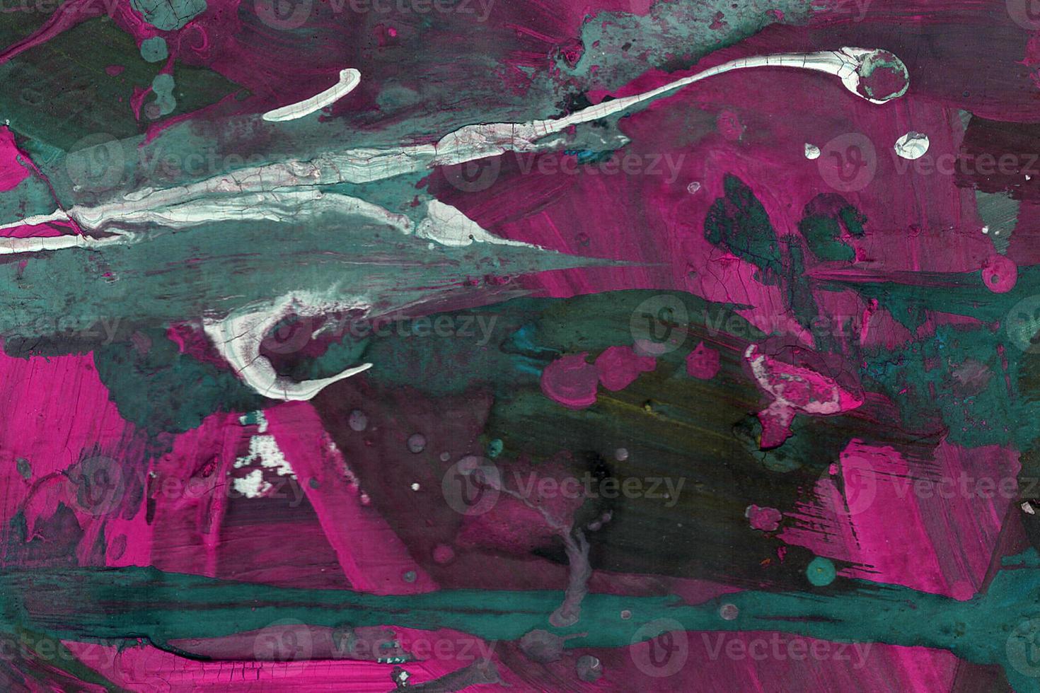 fond d'art abstrait aquarelle grunge violet et vert avec rayures multicolores et espace aquarelle peinte à la main photo