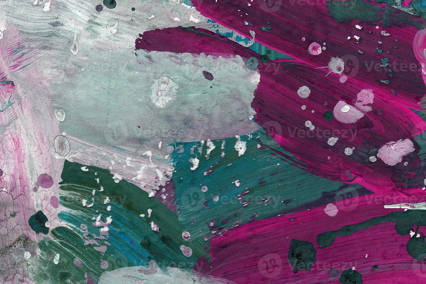fond d'art abstrait aquarelle grunge violet et vert et blanc avec rayures multicolores et espace aquarelle peinte à la main photo