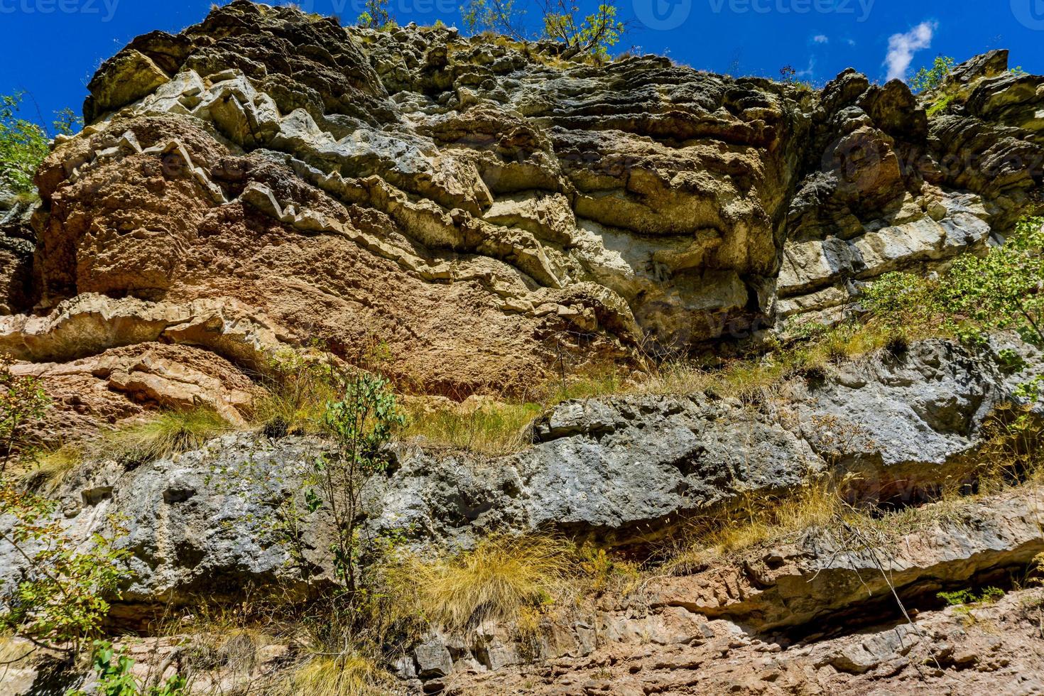 Gorges de la rivière boljetin dans l'est de la serbie photo