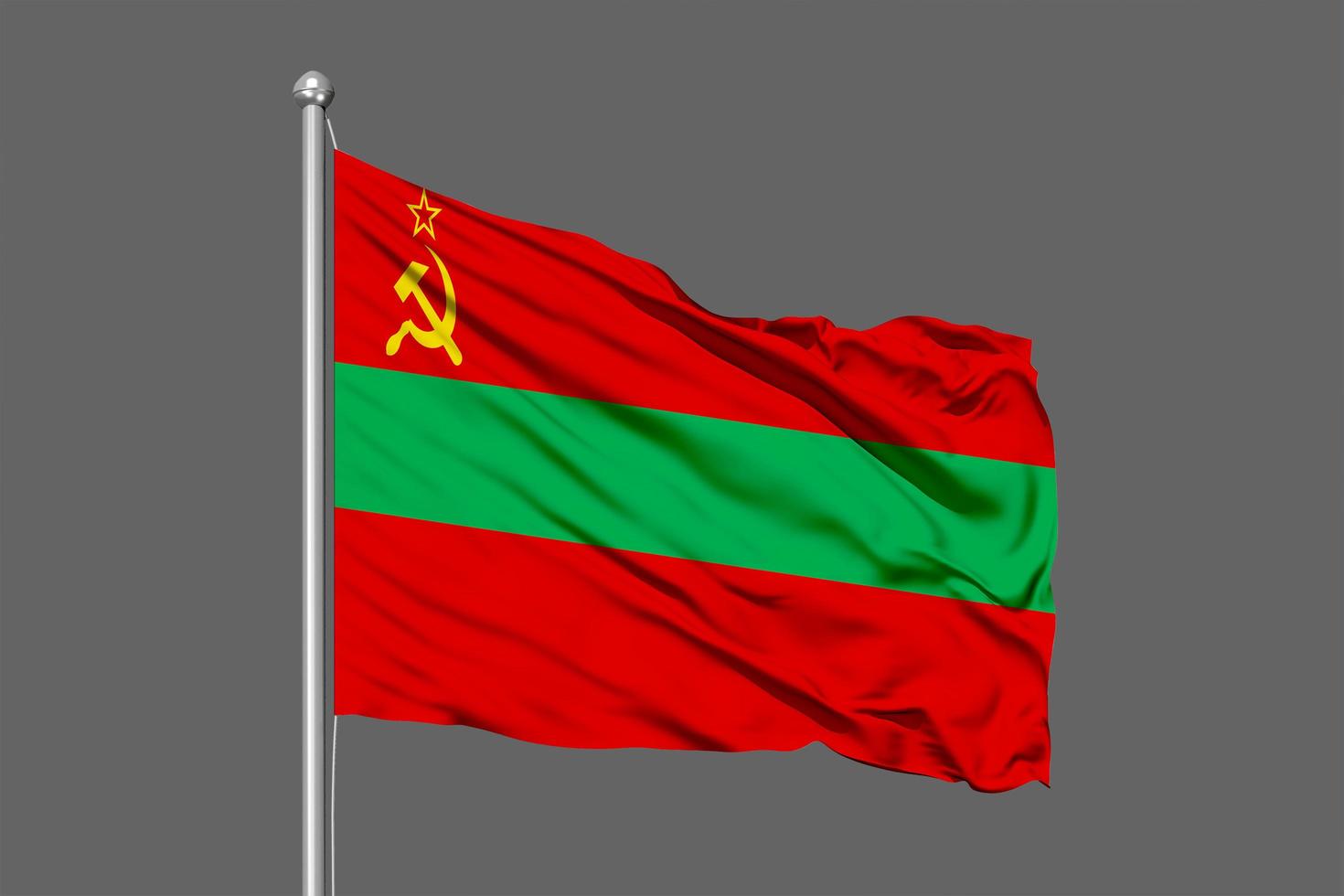 Transnistrie agitant le drapeau illustration sur fond gris photo