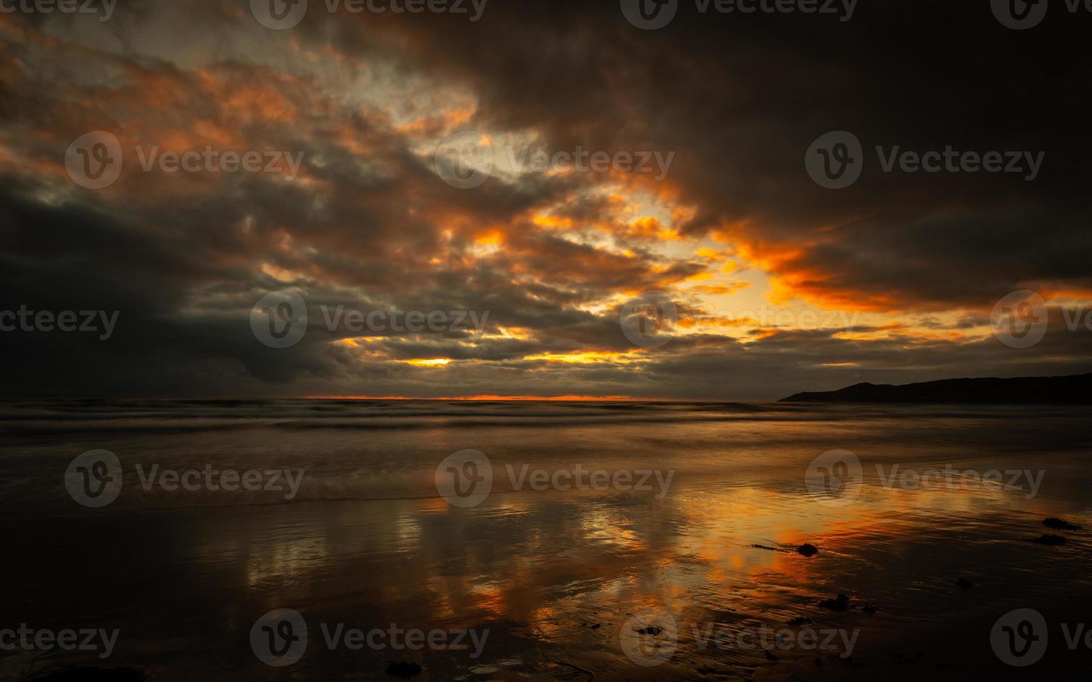 Woolacombe North Devon coucher de soleil photo