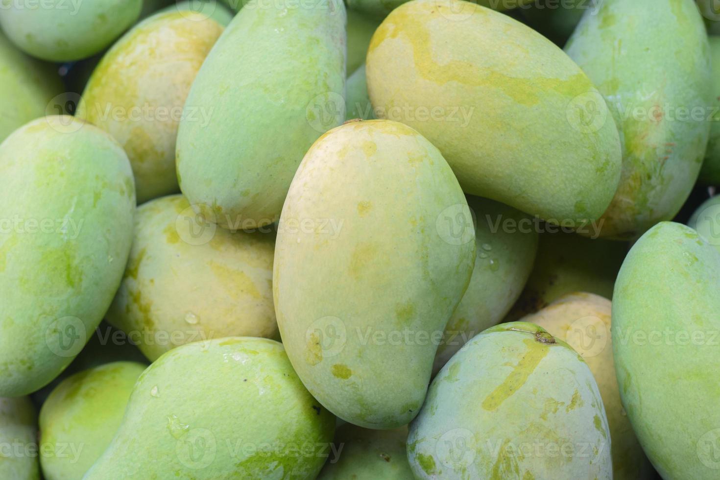 fond de fruits tropicaux à la mangue fraîche photo