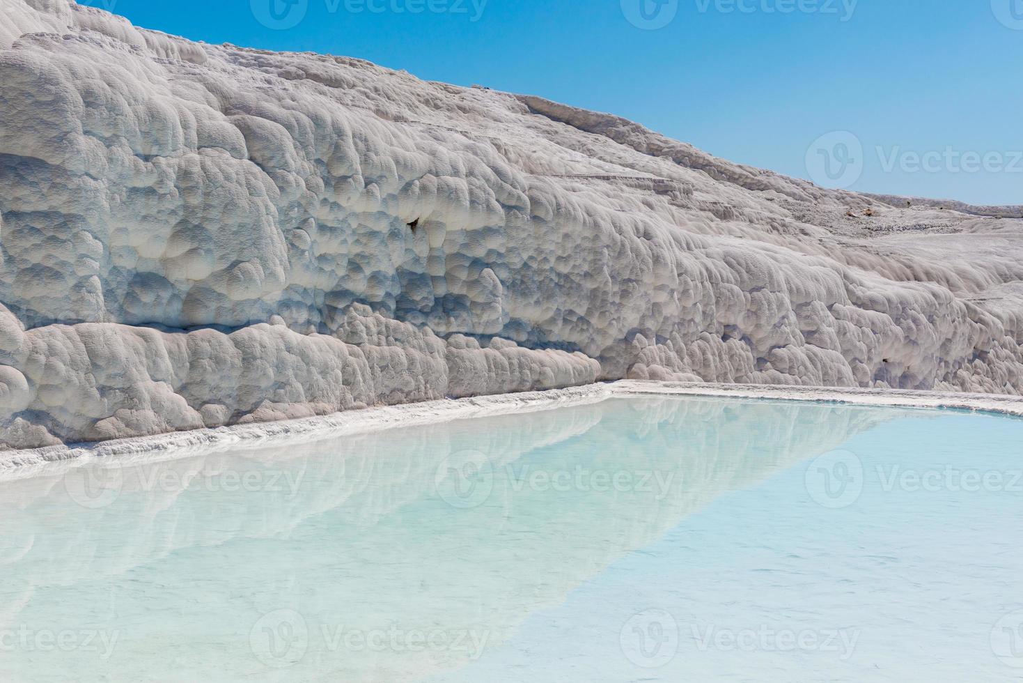 piscines et terrasses en travertin naturel à Pamukkale, Turquie. Pamukkale, qui signifie château de coton en turc. photo