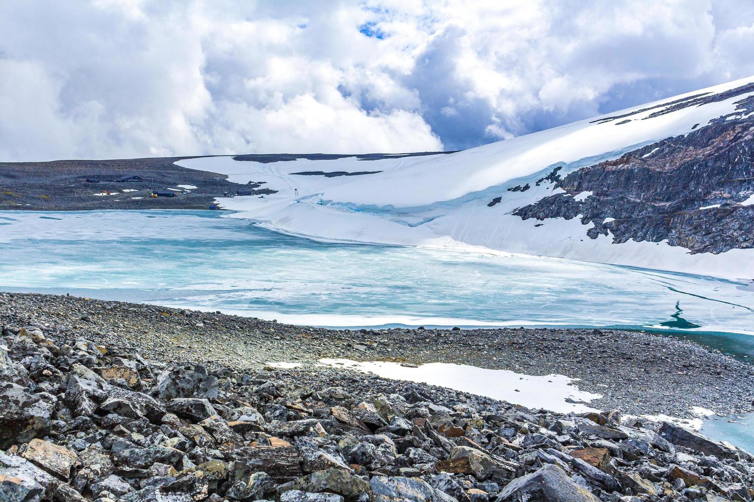 galdhopiggen à jotunheimen lom la plus haute montagne de norvège scandinavie. photo