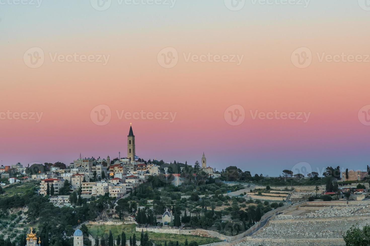 le mont des oliviers à jérusalem photo