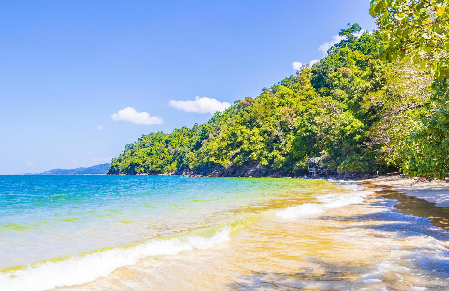 paradis tropical aow kwang peeb beach koh phayam island thailand. photo