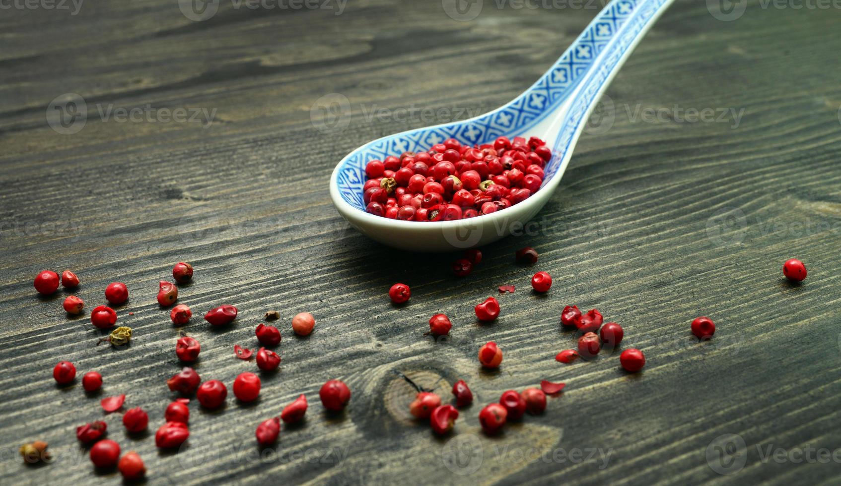 cuillère de poivron rouge photo