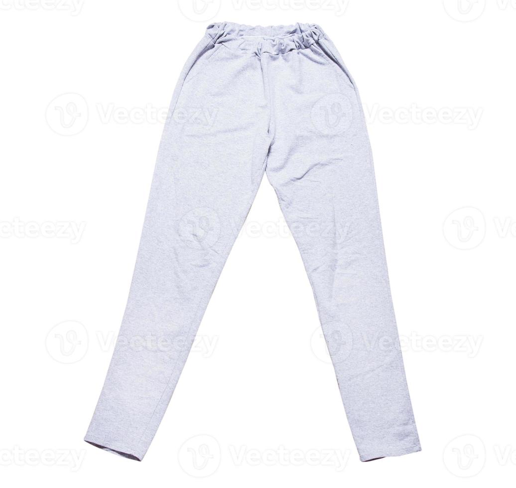 pantalons de survêtement de sport isolés sur fond blanc. photo