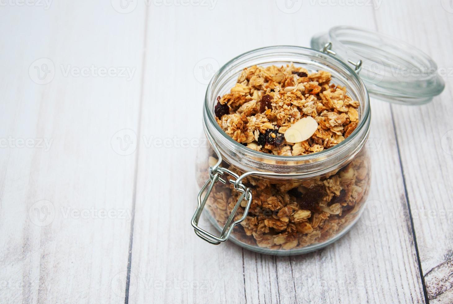 granola maison en pot photo