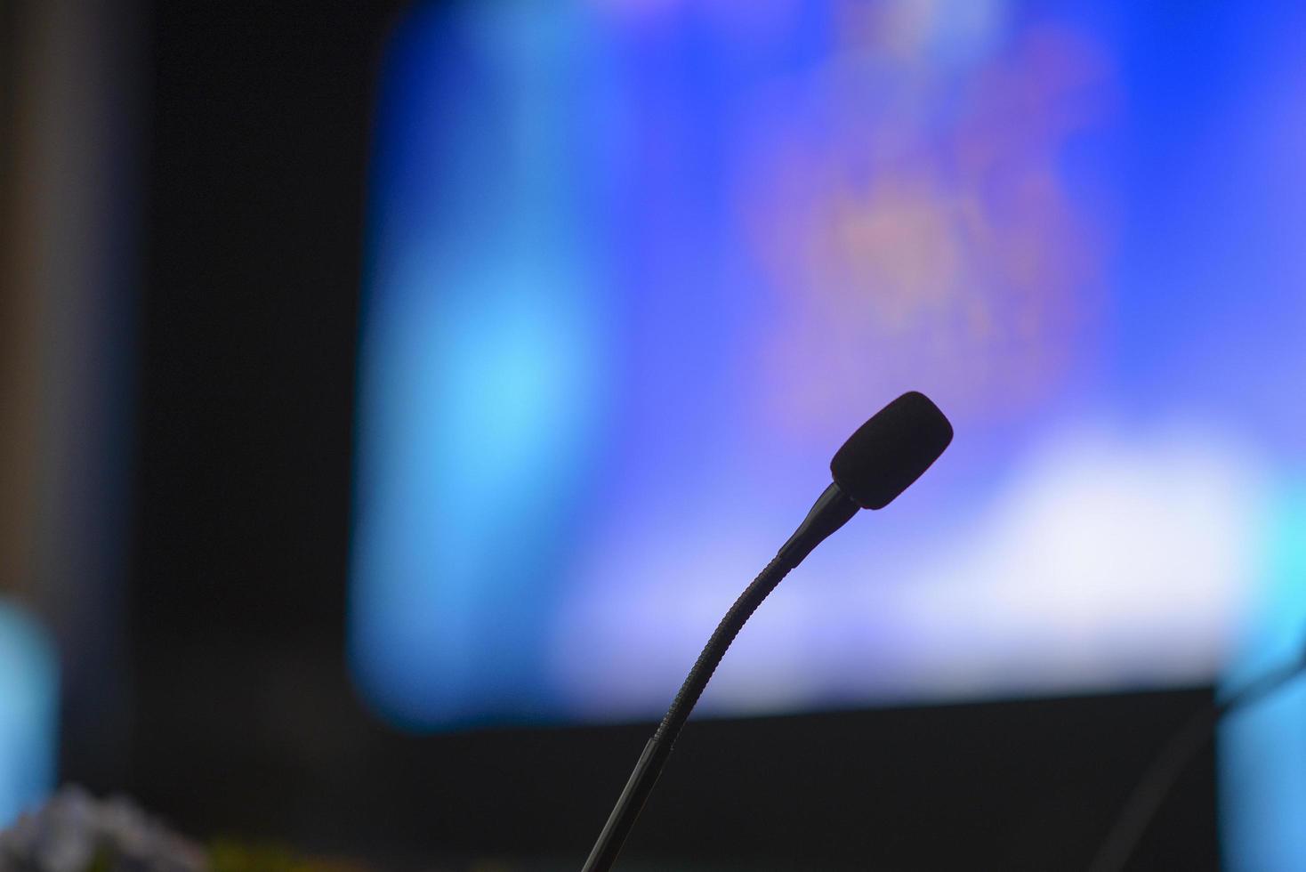 microphone dans la salle de réunion conférence photo